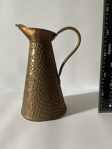 Antique copper lizard skin jug - copper,