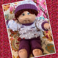 Adorable Vintage Cabbage Patch Kids Doll HM2 Auburn Hair Boy Brown Eyes
