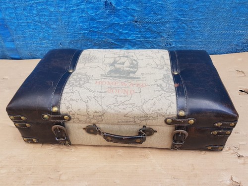 Vintage steamer trunk coffee - vintage,