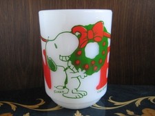 Fire King 9oz Snoopy Christmas