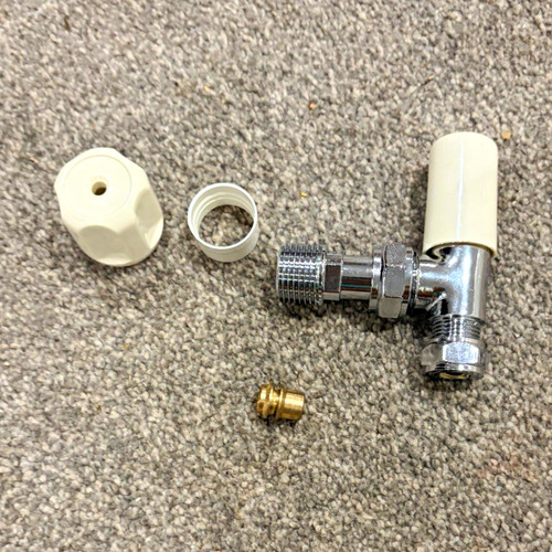 8mm angled radiator valve - angled,