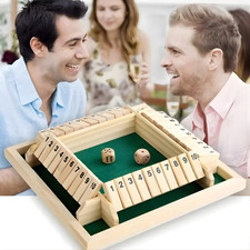 Wooden Shut The Box Board Game