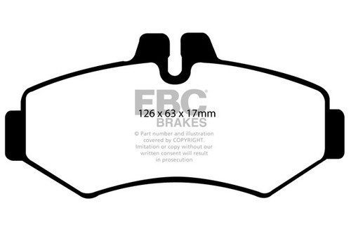 Ebc ultimax rear brake - ultimax, pads