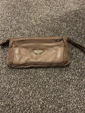 Zadig Voltaire Bag Wallet Wristlet Khaki Leather Y2K Excellent!!!