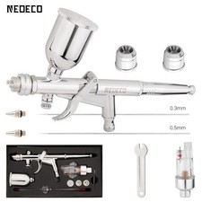 Gravity-Feed Dual-Action Pistol Grip Trigger-type Fan Spray Airbrush