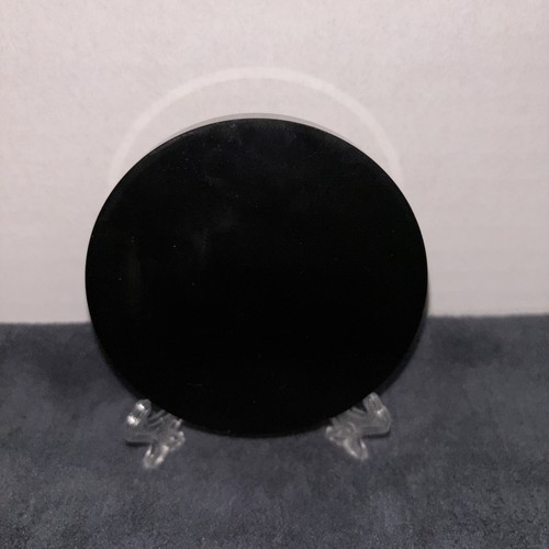 Natural black obsidian scrying - natural,