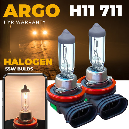 H11 halogen headlight 55w - 2x,