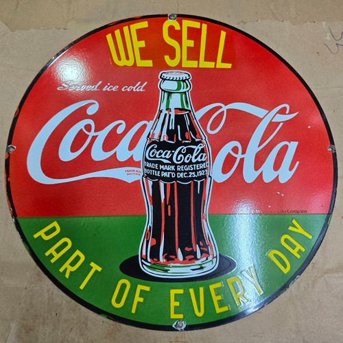Coca cola porcelain - coca-cola, enamel
