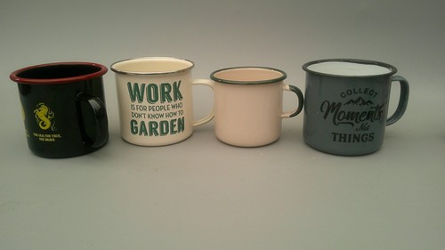 Enamel mugs bundle 4 - enamel, x