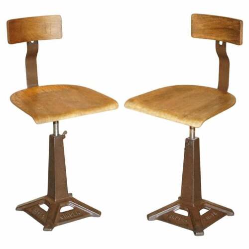 Pair antique singer - of,