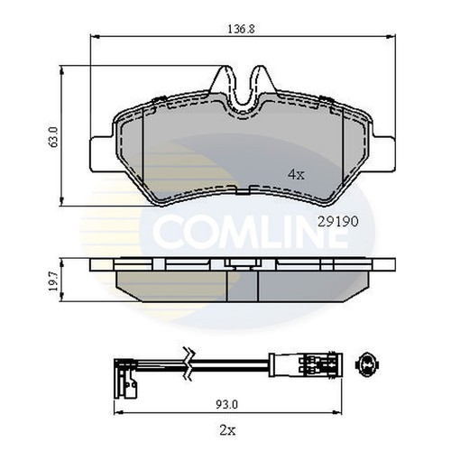 Brake pads set - brake,