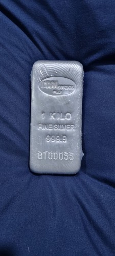 1kg silver bullion bar - bar, ital