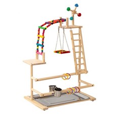 Parrot Playstand Bird Playground Play Gym Multifunctional Sturdy Portable