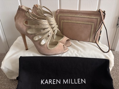 Karen millen blush - pink, suede