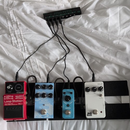 Guitar pedal board with - pedal,