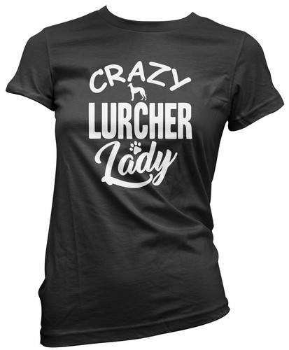 Crazy lurcher lady dog - crazy,