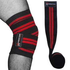 MEISTER RED KNEE WRAPS w/ HOOK
