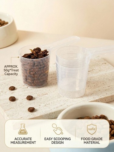 Transparent pet food - food, measuring