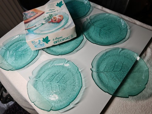 Vintage arcoroc dinner plates - arcoroc,