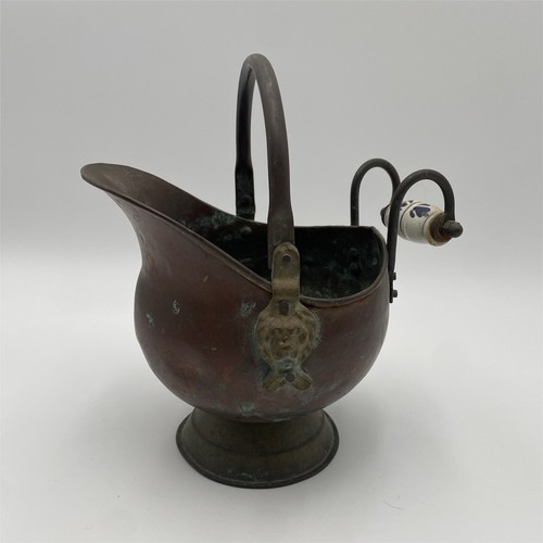 Antique copper coal - copper, scuttle