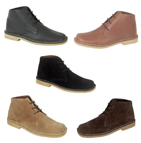 New mens suede desert boots - new,