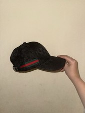 Gucci Black Cap or gray cap or dark brown with Red and Green Stripe Size any