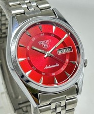 Vintage Seiko 5 Red Dial