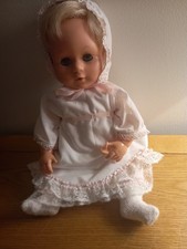 lovely 16d vintage tiny tears doll, with original dummy, leaflet