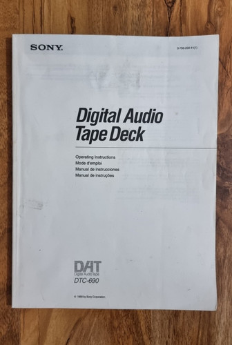 Sony dtc 690 dat - sony, digital