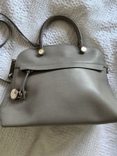 FURLA Piper Dome Bag M Grey