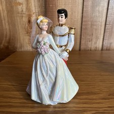 Disney Cinderella And Prince Charming Figurine / Wedding Cake Topper 5.5" High