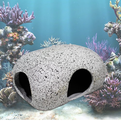 Aquarium rock ornament fish - aquarium,