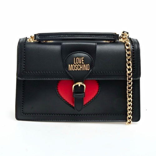Love moschino black faux - love,