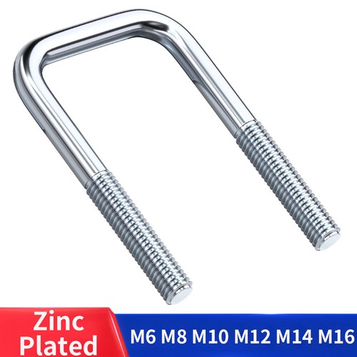 Square bolts zinc plated - square, u