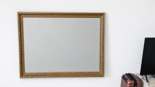 Large gold frame mirror - ,, used