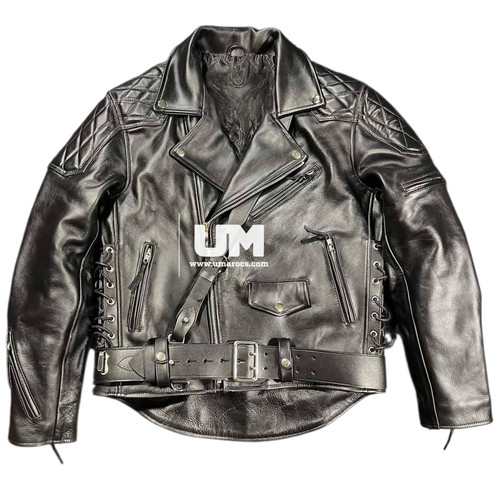 Mens brando bluf black leather - mens,
