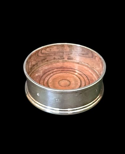 Sterling silver wine coaster - sterling,
