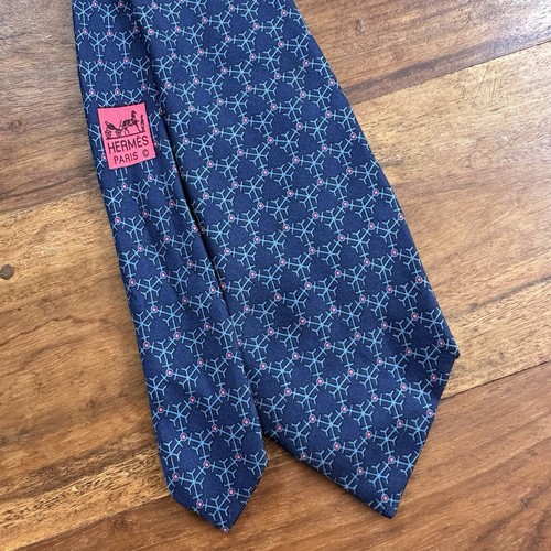Hermès 100 silk tie snow - hermès, 100%