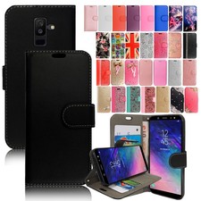 For Samsung Galaxy A3 A5 A6 A7 A8 Plus Phone Cover Leather Flip Wallet Book Case