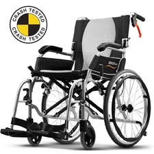 Karma Ergo Lite 2 Tall Lightweight Folding Self Propel Wheelchair - Crash Tested