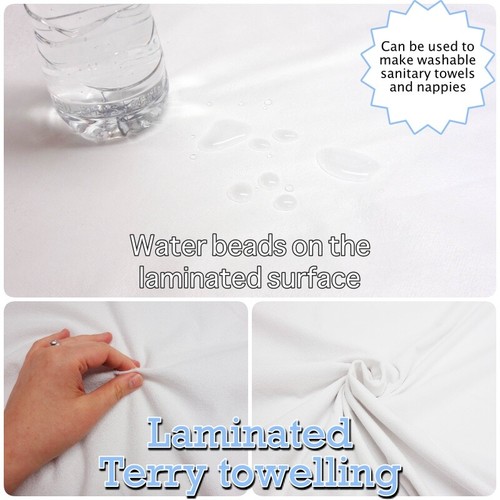 Laminated terry towelling - laminated,