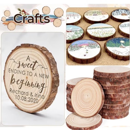 50pc wood slices - slices, for
