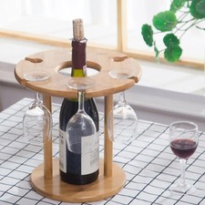 Upside-Down Wine Glass Stand