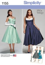 SIMPLICITY 1155 1950's DRESS