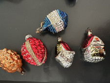 5 X Vintage Mercury Glass