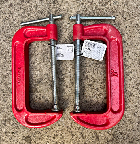 150mm adjustable c clamps - adjustable, g/c