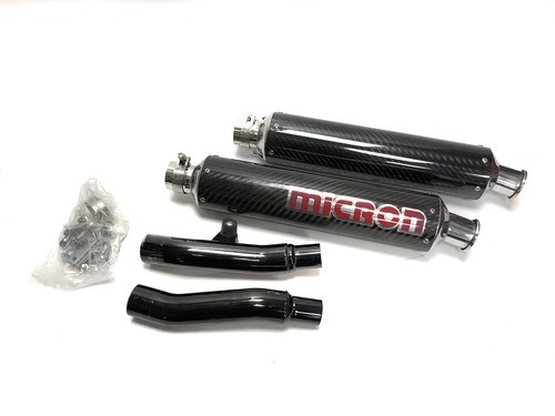 Micron exhaust slip - on, carbon