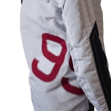 Bainbridge Sailing Sailcloth Jacket Size Medium White/Navy Yacht Boat Jacket