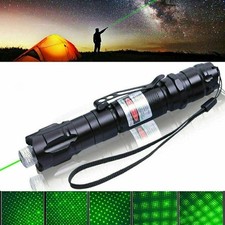 Green Laser Pointer Pen 100Miles USB Rechargable Laser Pen Beam Torche 532NM