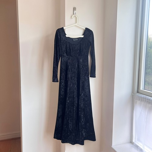 Vintage regency black velvet - black,